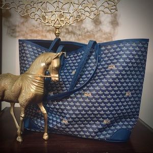 The Daily Battle Tote - Paris Blue Ecailles